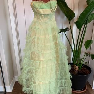 Green Tule Vintage Dress